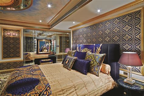 versace room|Versace style bedroom set.